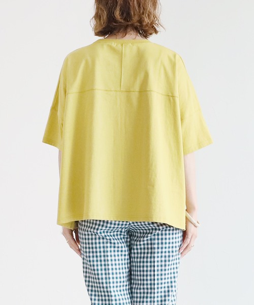 reca(レカ)の「カレッジロゴワイドプルオーバー(Tシャツ/カットソー・レディース・イエロー/ブラック/オフホワイト・FREE)」の19枚目の写真