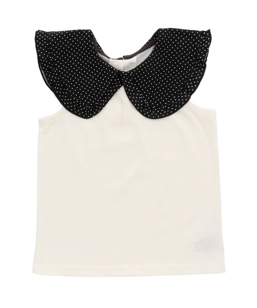 BREEZE（ブリーズ）の「ビッグカラータンクトップ（タンクトップ・キッズ・ブラック/オフホワイト・90/100/110/120/80/130/140）」の13枚目の写真