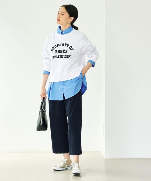 Goodwear(Since1983)(グッドウェア)の「【別注】<Goodwear>ロングスリーブ ロゴ スウェット プルオーバー(スウェット・レディース・ホワイト/ダークグリーン/グレー・FREE)」の4枚目の写真