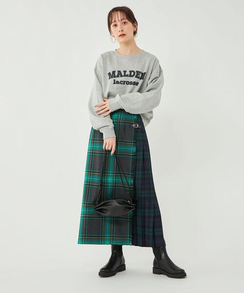 Goodwear(Since1983)(グッドウェア)の「【別注】<Goodwear>ロングスリーブ ロゴ スウェット プルオーバー(スウェット・レディース・ホワイト/ダークグリーン/グレー・FREE)」の10枚目の写真