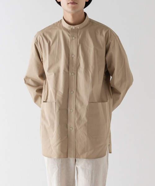 BRICK & SONS(ブリックアンドサンズ)の「VENTILE リラックス バンドカラーシャツ<ベージュ>(シャツ/ブラウス・メンズ・ベージュ・LL/S/M/L)」の19枚目の写真