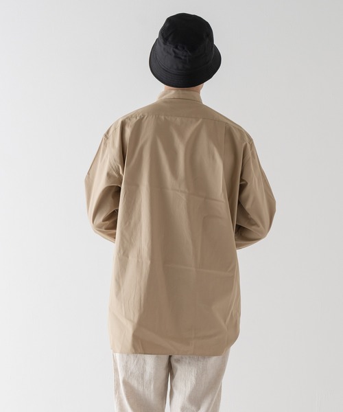 BRICK & SONS(ブリックアンドサンズ)の「VENTILE リラックス バンドカラーシャツ<ベージュ>(シャツ/ブラウス・メンズ・ベージュ・LL/S/M/L)」の13枚目の写真