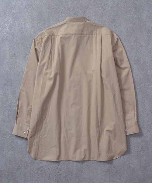 BRICK & SONS(ブリックアンドサンズ)の「VENTILE リラックス バンドカラーシャツ<ベージュ>(シャツ/ブラウス・メンズ・ベージュ・LL/S/M/L)」の21枚目の写真