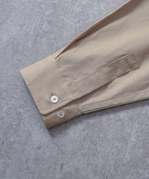 BRICK & SONS(ブリックアンドサンズ)の「VENTILE リラックス バンドカラーシャツ<ベージュ>(シャツ/ブラウス・メンズ・ベージュ・LL/S/M/L)」の22枚目の写真