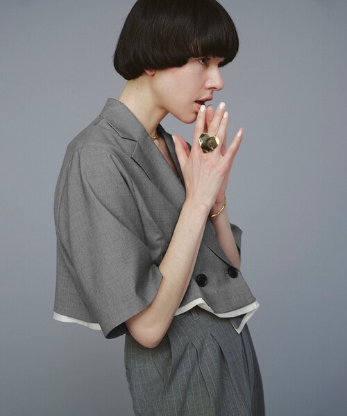 Ray BEAMS(レイビームス)の「Ray BEAMS / ビッグ ハート プレート リング(リング・レディース・シルバー/ゴールド・ONE SIZE)」の9枚目の写真