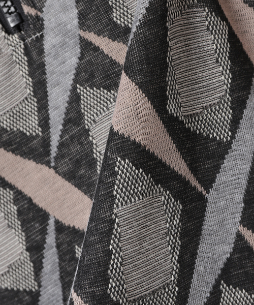 JOURNAL STANDARD（ジャーナルスタンダード）の「ジャガード ハーフZIP ニットポロシャツ（ポロシャツ・メンズ・オレンジ/ベージュ/グリーン・LARGE/MEDIUM）」の16枚目の写真