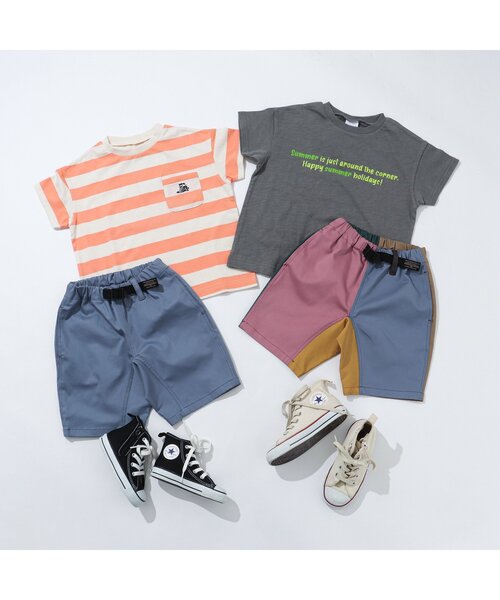 BREEZE(ブリーズ)の「クライミングハーフパンツ 5分丈_ストレッチ(その他パンツ・キッズ・グリーン/ピンク/イエロー/レインボー/ベージュ/ブルー/キナリ/チャコール・90/100/120/110/150/140/130)」の12枚目の写真