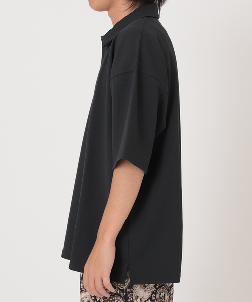 JOURNAL STANDARD(ジャーナルスタンダード)の「クレープ ウィーブ ポロシャツ(ポロシャツ・メンズ・ブラック/ベージュ/ネイビー/スミクロ・SMALL/MEDIUM/LARGE)」の6枚目の写真