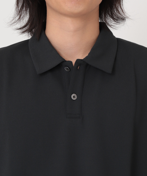 JOURNAL STANDARD(ジャーナルスタンダード)の「クレープ ウィーブ ポロシャツ(ポロシャツ・メンズ・ブラック/ベージュ/ネイビー/スミクロ・SMALL/MEDIUM/LARGE)」の9枚目の写真