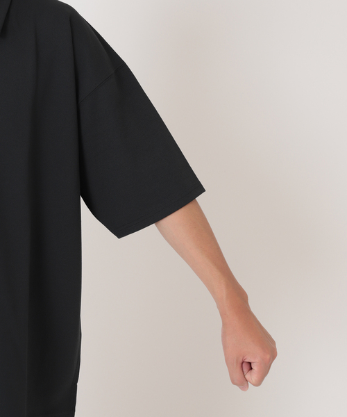 JOURNAL STANDARD(ジャーナルスタンダード)の「クレープ ウィーブ ポロシャツ(ポロシャツ・メンズ・ブラック/ベージュ/ネイビー/スミクロ・SMALL/MEDIUM/LARGE)」の11枚目の写真