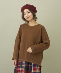 CUBE SUGAR（キューブシュガー）の「無地ドルマンスリーブ長袖クルーネックプルオーバー（Tシャツ/カットソー）」