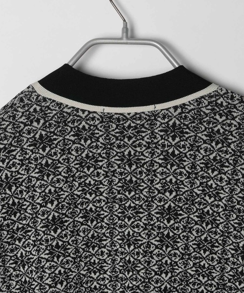 yuw（ユウ）の「ＵＮＩＳＥＸジャガードカーディガン　352726（カーディガン/ボレロ・レディース・ブラック/ブルー・FREE）」の15枚目の写真