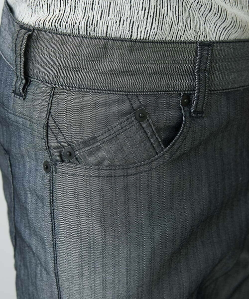 MK MICHEL KLEIN HOMME (エムケーミッシェルクランオム)の「ヘリンボーン柄パンツ(チノパンツ・メンズ・ライトグレー/ボルドー・44/46/48/50)」の10枚目の写真