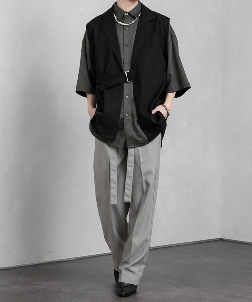 Adoon plain(アドーンプレーン)の「【Adoon plain】タイロッケンジレベスト(ベスト・メンズ・ブラック/ベージュ/グリーン・MEDIUM/LARGE)」の5枚目の写真