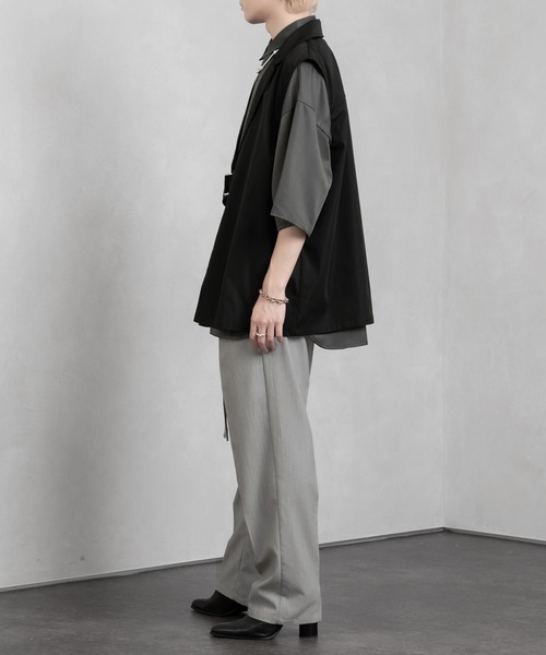 Adoon plain(アドーンプレーン)の「【Adoon plain】タイロッケンジレベスト(ベスト・メンズ・ブラック/ベージュ/グリーン・MEDIUM/LARGE)」の12枚目の写真