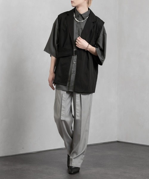 Adoon plain(アドーンプレーン)の「【Adoon plain】タイロッケンジレベスト(ベスト・メンズ・ブラック/ベージュ/グリーン・MEDIUM/LARGE)」の7枚目の写真