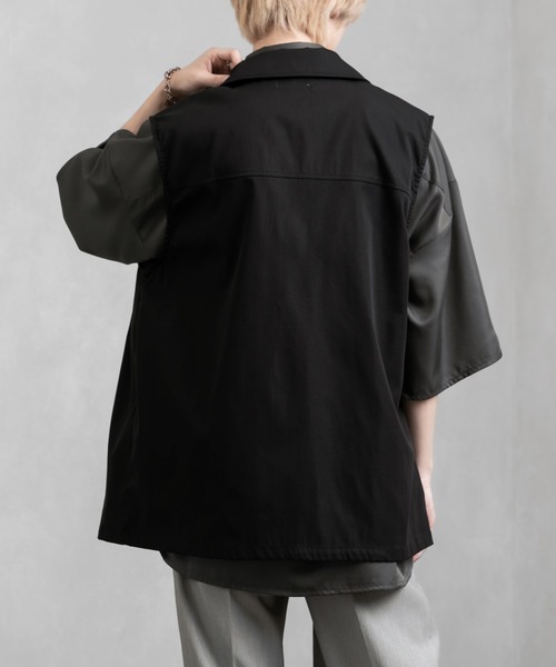 Adoon plain(アドーンプレーン)の「【Adoon plain】タイロッケンジレベスト(ベスト・メンズ・ブラック/ベージュ/グリーン・MEDIUM/LARGE)」の15枚目の写真