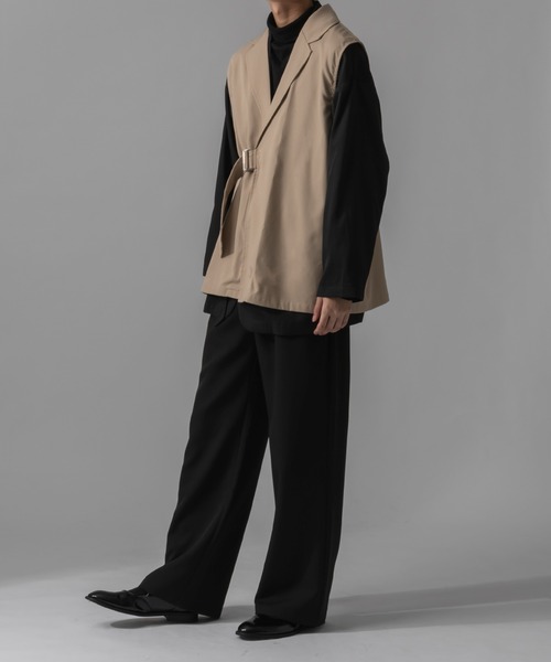 Adoon plain(アドーンプレーン)の「【Adoon plain】タイロッケンジレベスト(ベスト・メンズ・ブラック/ベージュ/グリーン・MEDIUM/LARGE)」の19枚目の写真