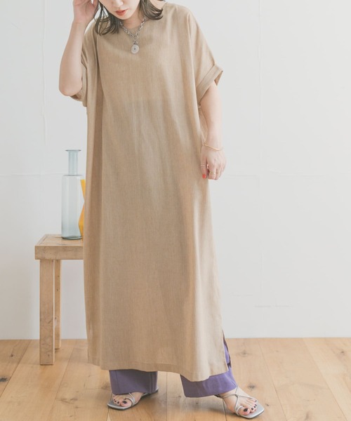 セール リネンミックスマキシワンピース ワンピース Items Urbanresearch アイテムズ アーバンリサーチ のファッション通販 Zozotown