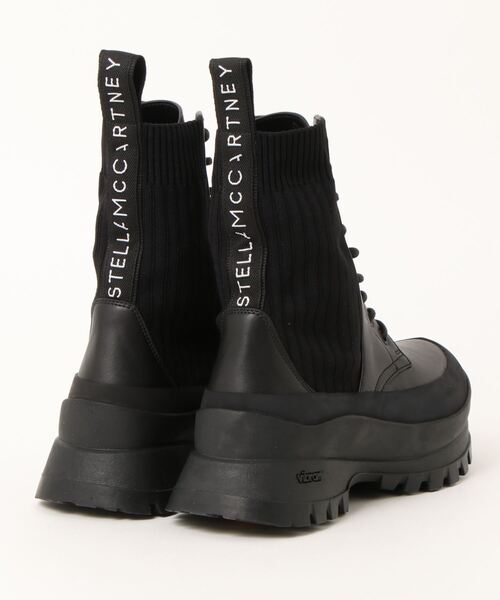 Stella McCartney◇Trace ニット ロゴ ブーツ*送料関税込 関送込【Stella McCartney】トレース ニット ロゴ ブーツ