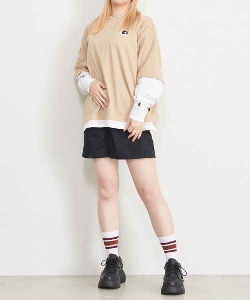 ゴールドの筆記体手書き風ロゴが可愛い\tCHANEL\tバングル セール】KANGOL/カンゴール ロンT レイヤード スリーブ筆記体
