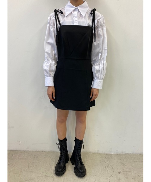 PHILLY（フィリー）の「リボンミニキャミワンピース（ワンピース・レディース・ブラック/ベージュ・FREE）」の12枚目の写真