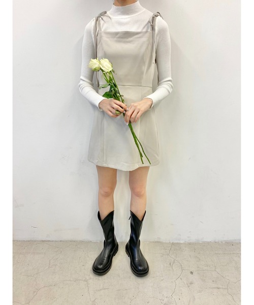 PHILLY（フィリー）の「リボンミニキャミワンピース（ワンピース・レディース・ブラック/ベージュ・FREE）」の14枚目の写真