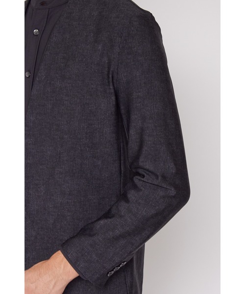 TORNADO MART（トルネードマート）の「HIGH STREET∴ヒートパフォーマーノーカラージャケット（ノーカラージャケット・メンズ・グレー系その他2・L）」の9枚目の写真