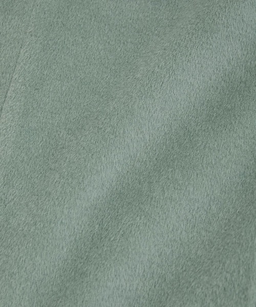 VIS（ビス）の「ウールライクジャケットコート（チェスターコート・レディース・チャコールグレー/グリーン・S/M）」の12枚目の写真