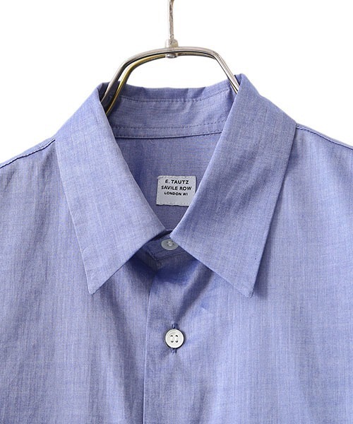 E.TAUTZ（イートウツ）の「E.TAUTZ / イートウツ：CORE LINEMAN SHIRT：XSHI01-2009[MUS]（シャツ/ブラウス・メンズ・ホワイト/ネイビー/ブルー系その他・S）」の21枚目の写真