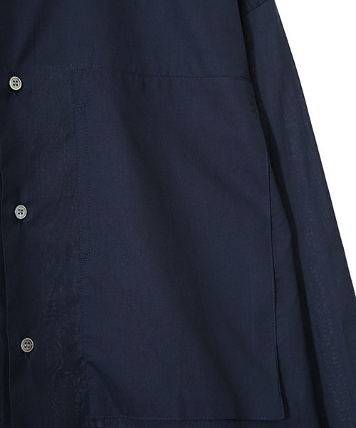 E.TAUTZ（イートウツ）の「E.TAUTZ / イートウツ：CORE LINEMAN SHIRT：XSHI01-2009[MUS]（シャツ/ブラウス・メンズ・ホワイト/ネイビー/ブルー系その他・S）」の15枚目の写真