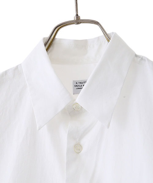 E.TAUTZ（イートウツ）の「E.TAUTZ / イートウツ：CORE LINEMAN SHIRT：XSHI01-2009[MUS]（シャツ/ブラウス・メンズ・ホワイト/ネイビー/ブルー系その他・S）」の6枚目の写真