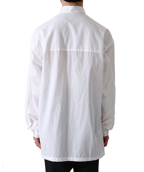 E.TAUTZ（イートウツ）の「E.TAUTZ / イートウツ：CORE LINEMAN SHIRT：XSHI01-2009[MUS]（シャツ/ブラウス・メンズ・ホワイト/ネイビー/ブルー系その他・S）」の12枚目の写真