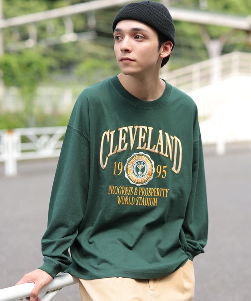 WEGO（ウィゴー）の「WEGO/ヘビーウエイト チームロゴロンT（Tシャツ/カットソー・メンズ・スミクロ/グレー系その他/ダークグリーン/サックスブルー・LARGE/MEDIUM）」の18枚目の写真