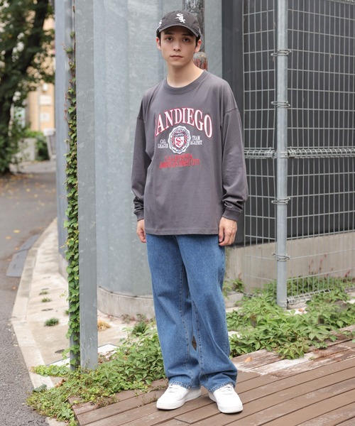 WEGO（ウィゴー）の「WEGO/ヘビーウエイト チームロゴロンT（Tシャツ/カットソー・メンズ・スミクロ/グレー系その他/ダークグリーン/サックスブルー・LARGE/MEDIUM）」の20枚目の写真