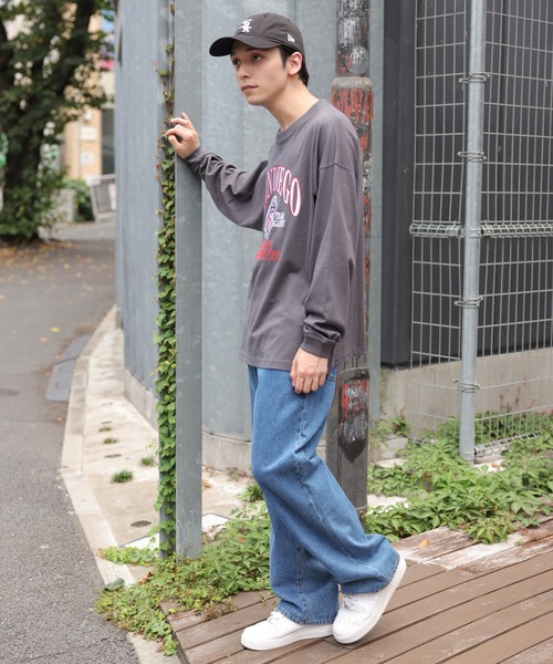 WEGO（ウィゴー）の「WEGO/ヘビーウエイト チームロゴロンT（Tシャツ/カットソー・メンズ・スミクロ/グレー系その他/ダークグリーン/サックスブルー・LARGE/MEDIUM）」の21枚目の写真