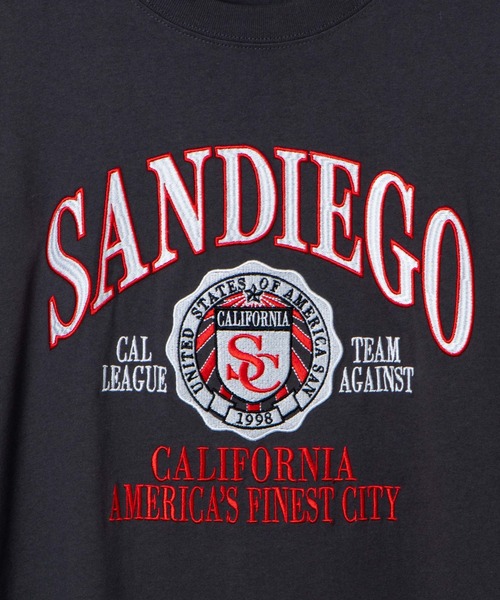 WEGO（ウィゴー）の「WEGO/ヘビーウエイト チームロゴロンT（Tシャツ/カットソー・メンズ・スミクロ/グレー系その他/ダークグリーン/サックスブルー・LARGE/MEDIUM）」の10枚目の写真