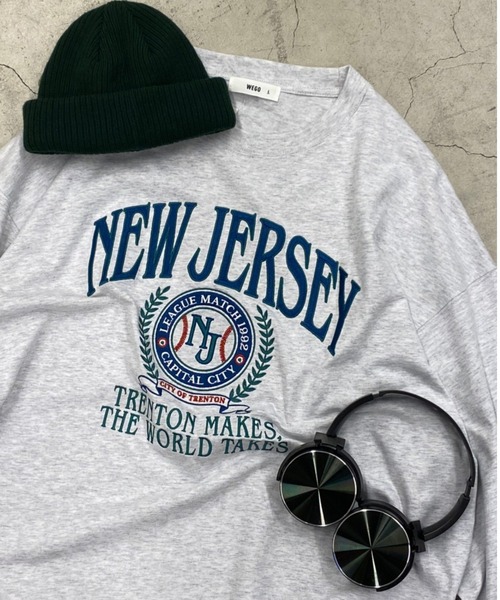 WEGO（ウィゴー）の「WEGO/ヘビーウエイト チームロゴロンT（Tシャツ/カットソー・メンズ・スミクロ/グレー系その他/ダークグリーン/サックスブルー・LARGE/MEDIUM）」の16枚目の写真