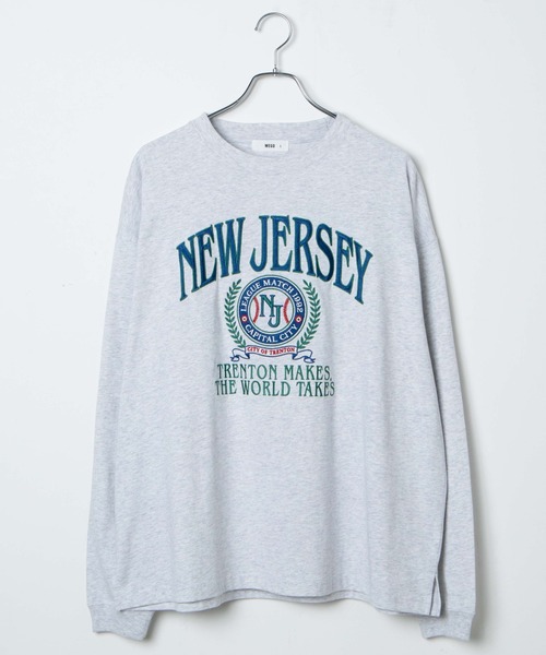 WEGO（ウィゴー）の「WEGO/ヘビーウエイト チームロゴロンT（Tシャツ/カットソー・メンズ・スミクロ/グレー系その他/ダークグリーン/サックスブルー・LARGE/MEDIUM）」の7枚目の写真