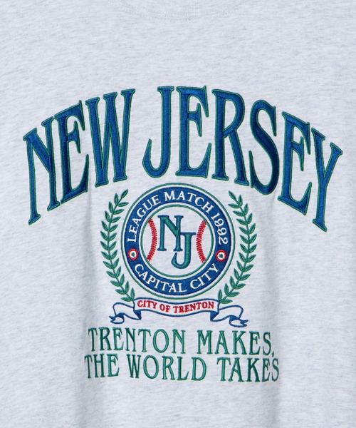 WEGO（ウィゴー）の「WEGO/ヘビーウエイト チームロゴロンT（Tシャツ/カットソー・メンズ・スミクロ/グレー系その他/ダークグリーン/サックスブルー・LARGE/MEDIUM）」の8枚目の写真