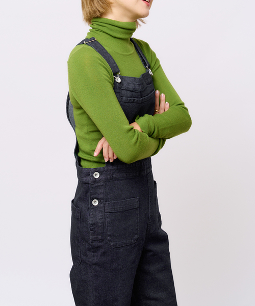 IENA LA BOUCLE（イエナラブークル）の「IENA LA BOUCLE デニムオーバーオール（サロペット/オーバーオール・レディース・ネイビー・36/38）」の4枚目の写真