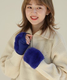 Ray BEAMS | Ray BEAMS / フェイクファー レッキス ハンド ウォーマー(手袋)