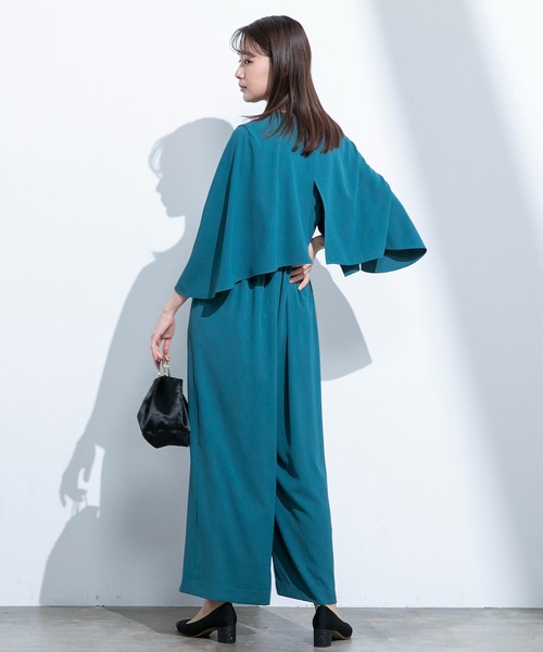 troisiemeCHACO(トロワズィエムチャコ)の「【chaco】オールインワンドレス(パンツドレス・レディース・ネイビー/ターコイズブルー・9号)」の19枚目の写真