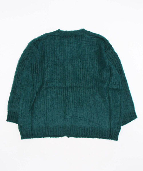 Right-on（ライトオン）の「【HONEYSUCKLE ROSE】モヘア風起毛カーデ（カーディガン/ボレロ・レディース・ブラウン/イエロー/グリーン・M/L）」の4枚目の写真