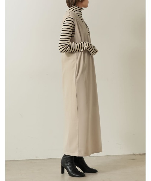 極美品 22AW Drawer ウールVネックノースリーブワンピース 楽天市場】【ドゥロワー】DRAWER 22AW ウール Vネック ノースリーブ