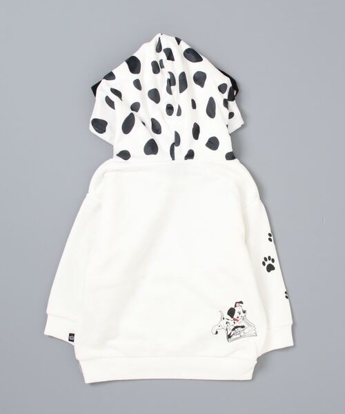 Disney（ディズニー）の「親子お揃い ディズニーパーカー ダルメシアン柄切替 7072K（パーカー・キッズ・ホワイト/ブラック・80ｃｍ/90cm/100cm/110cm/120cm/130cm/140cm）」の3枚目の写真