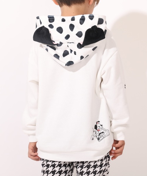 Disney（ディズニー）の「親子お揃い ディズニーパーカー ダルメシアン柄切替 7072K（パーカー・キッズ・ホワイト/ブラック・80ｃｍ/90cm/100cm/110cm/120cm/130cm/140cm）」の7枚目の写真