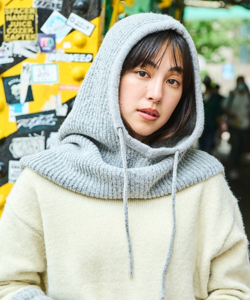 Auntie Rosa Holiday（アンティローザホリデー）の「ブークレバラクラバ（ニットキャップ/ビーニー・レディース・グレー/ブルー/アイボリー/ブラック/グリーン・FREE）」の3枚目の写真