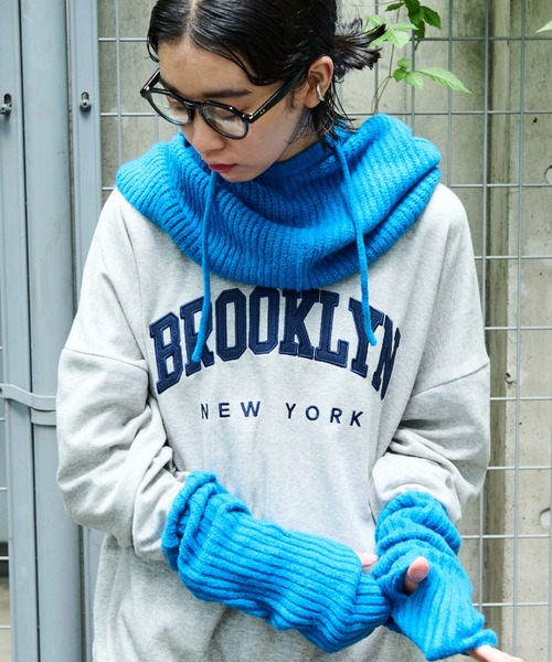 Auntie Rosa Holiday（アンティローザホリデー）の「ブークレバラクラバ（ニットキャップ/ビーニー・レディース・グレー/ブルー/アイボリー/ブラック/グリーン・FREE）」の5枚目の写真