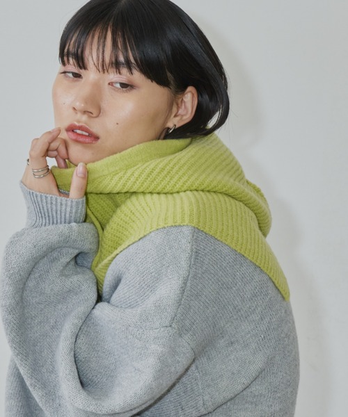 Auntie Rosa Holiday（アンティローザホリデー）の「ブークレバラクラバ（ニットキャップ/ビーニー・レディース・グレー/ブルー/アイボリー/ブラック/グリーン・FREE）」の4枚目の写真